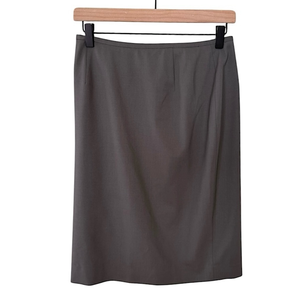Lafayette 148 Wool Pencil Business Skirt in Grey‎ Women’s Size 4